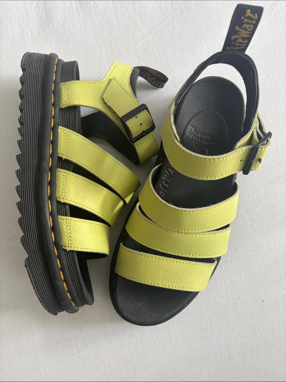BLAIRE PISA LEATHER STRAP PLATFORM SANDALS